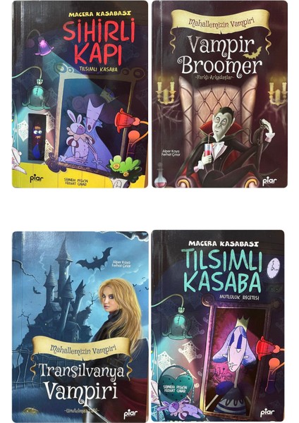 Çocuklar Için Macera Kasabası ve Mahallemizin Vampiri 4 Kitap Set 7-12 Yaş