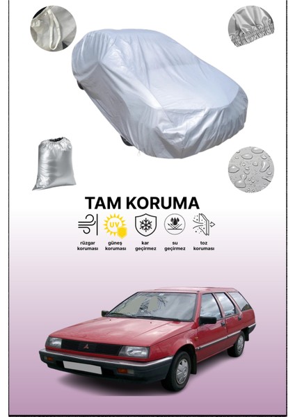 Gri Mitsubishi Lancer 3 Wagon Uyumulu Oto Branda, Araba Brandası, Koruyucu Örtü