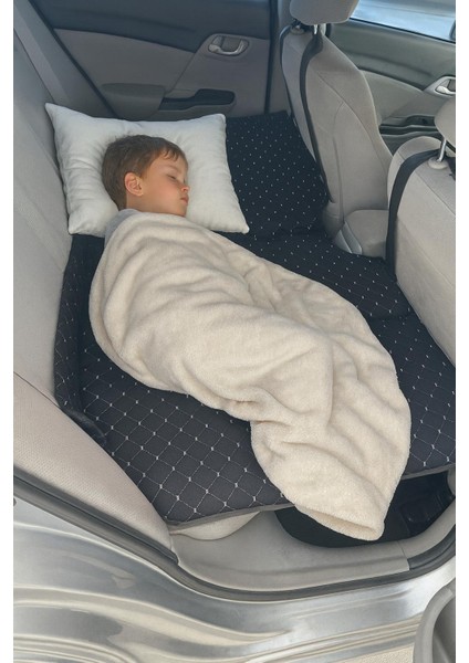 Oto Arka Koltuk Yatak Çocuk Seyehat Yatağı 70*130 cm - Siyah Tay Tüyü Kumaş fiyatları