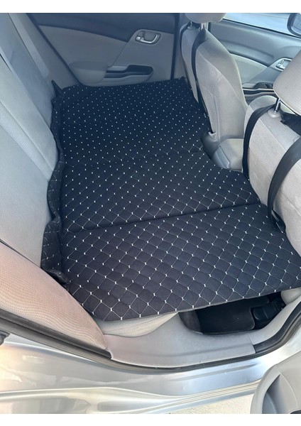 Oto Arka Koltuk Yatak Çocuk Seyehat Yatağı 70*130 cm - Siyah Tay Tüyü Kumaş modelleri