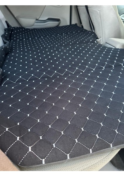 Oto Arka Koltuk Yatak Çocuk Seyehat Yatağı 70*130 cm - Siyah Tay Tüyü Kumaş fırsatları