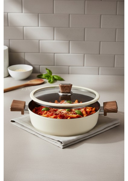 Mayasa 7 Parça Seramik Tencere Seti Fil Dişi modelleri