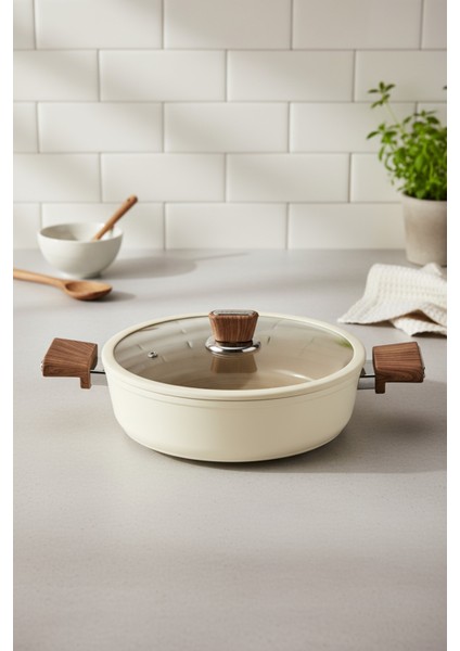 Mayasa 7 Parça Seramik Tencere Seti Fil Dişi fırsatları