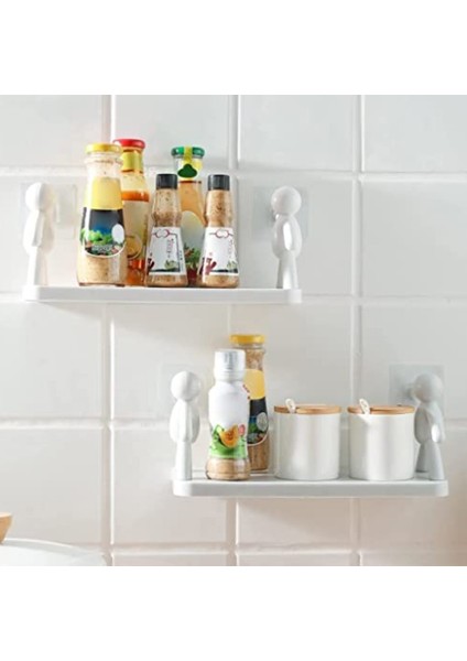 çınar ticaret ınsan figürlü yapışkanlı çok amaçlı duvar rafı