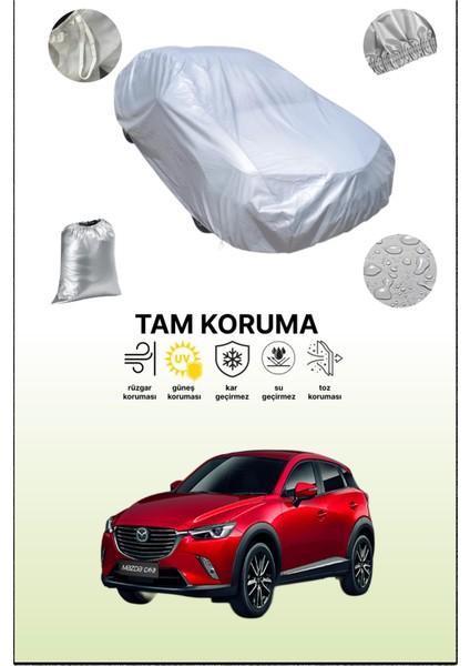Gri Mazda Cx-3 Uyumulu Oto Branda, Araba Brandası, Koruyucu Örtü
