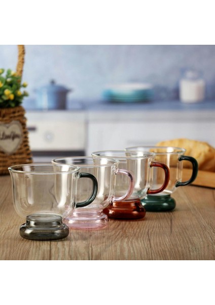 çınar ticaret 250 ml renkli cam bardak