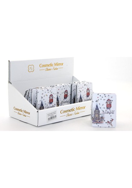 çınar ticaret taşlı ıstanbul tasarımı el aynası ınce model 27