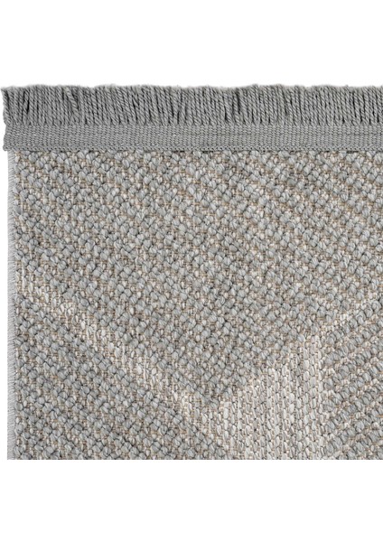 Mikasa Gri Oturma Odası Salon Halısı Geometrik Desenli Modern Yumuşak Dokulu Bukleli Ev Oda Halısı fırsatları