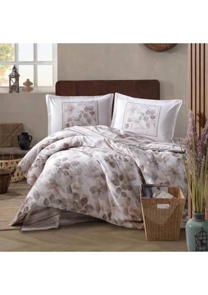 Ranforce %100 Pamuk Tek Kişilik Nevresim Semeran V1 Bej fiyatları