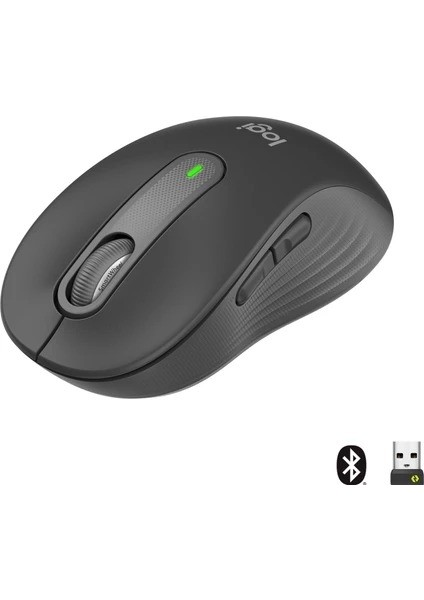 çınar ticaret logitech m650 910-006253 sıgnature kablosuz usb nano alıcılı sağ el tam boyutlu siyah mouse