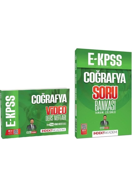 2026 Indeks Akademi Ekpss Coğrafya Video Ders Notları + Soru Bankası 2 Li Set - Mesut Yılmaz Indeks