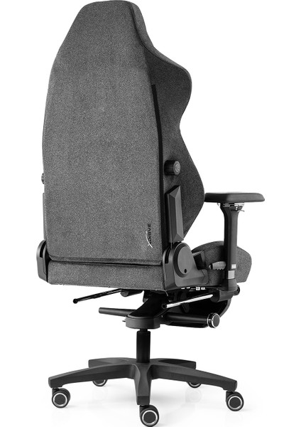 Business Anka Ayak Uzatmalı Profesyonel Çalışma Koltuğu Kumaş Gri