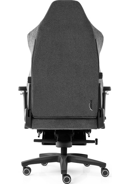 Business Anka Ayak Uzatmalı Profesyonel Çalışma Koltuğu Kumaş Gri