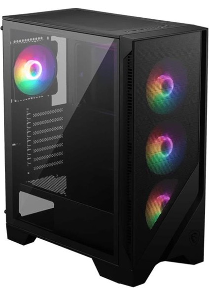 çınar ticaret msı mag forge 120a b65 temperli cam 6x120mm auto rgb fan 650w bronz atx gamıng kasa