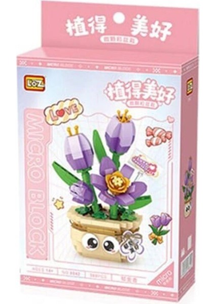 çınar ticaret lz-8842 saksılı lale çiçeği 380 parça block modelleri