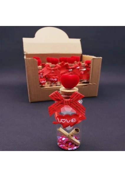 çınar ticaret love kalpli dilek şişesi