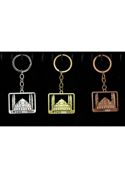 çınar ticaret metal sultanahmet anahtarlık kare