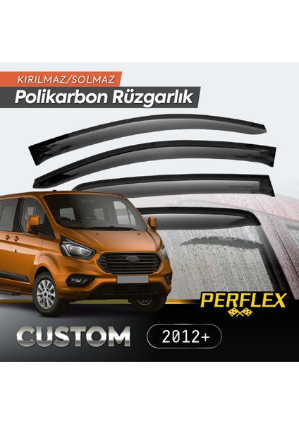 çınar ticaret ford custom 2012+ cam rüzgarlığı v2 düz
