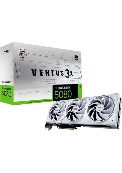 çınar ticaret msı geforce rtx5080 16g ventus 3x oc whıte 256bıt 1xhdmı 3xdp ekran kartı