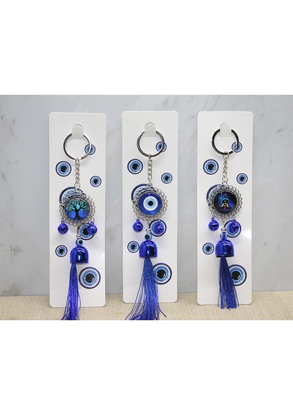 çınar ticaret metal nazar boncuğu anahtarlık