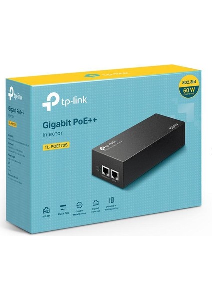 çınar ticaret tp-lınk omada tl-poe170s 48volt 60watt gıgabıt port poe adaptör