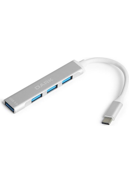 çınar ticaret dark dk-ac-usb310c type-c to usb 3.0 4 port usb çoklayıcı