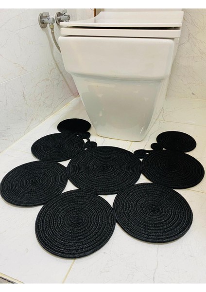 Jüt, Hasır, Paspas, Banyo Paspası, Klozet Önü Paspası, Klozet Paspas, Çift Taraflı indirimleri