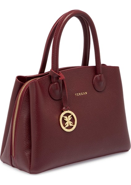 Bordo Hakiki Deri Kadın El Çantası - S25K1BC80441-M71 fiyatları