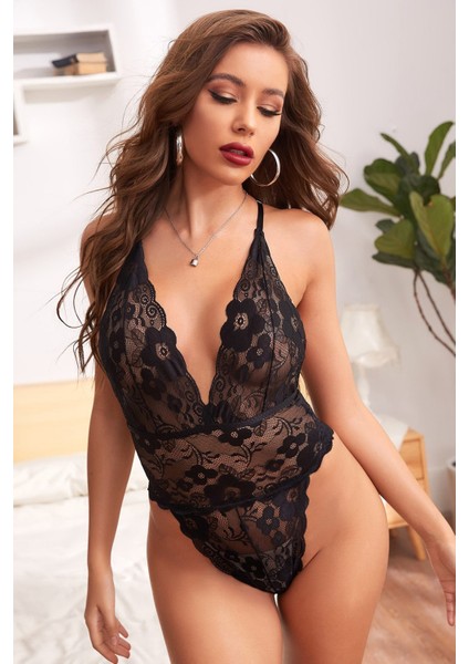 çınar ticaret kadın siyah dantel sırtı ıp detaylı babydoll – modern ve şık tasarım modelleri