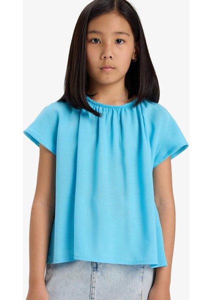 Kız Çocuk Kısa Kollu Bluz E6853A825SM