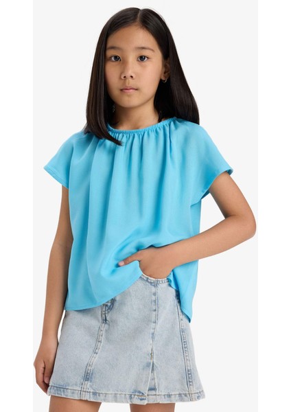 Kız Çocuk Kısa Kollu Bluz E6853A825SM