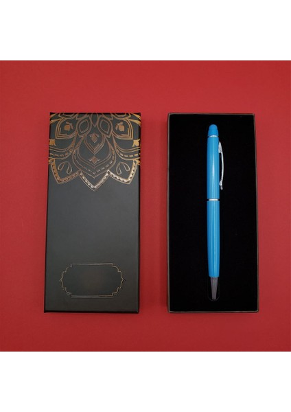 çınar ticaret mandala desenli kutulu turkuaz tükenmez kalem fiyatları