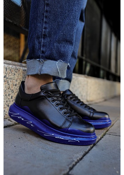 çınar ticaret ch254 - cst pittura erkek ayakkabı 483 mavı / beyaz taban