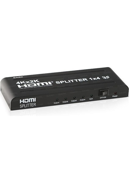 çınar ticaret dark dk-hd-sp4x1 1 giriş 4 çıkışlı 4k hdmı çoklayıcı splıtter