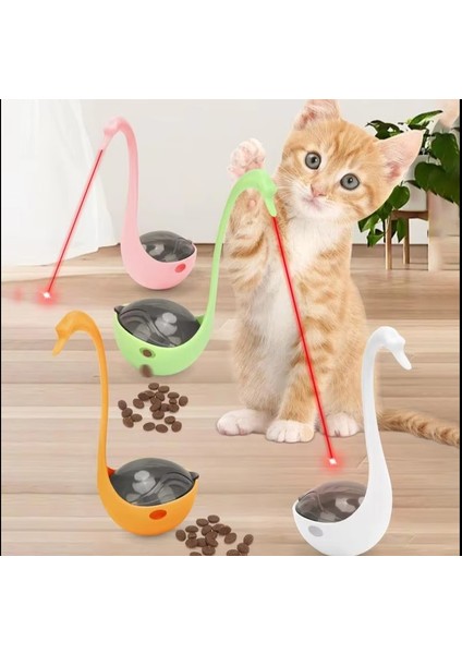 çınar ticaret kuğu şeklinde lazerli kedi oyuncağı