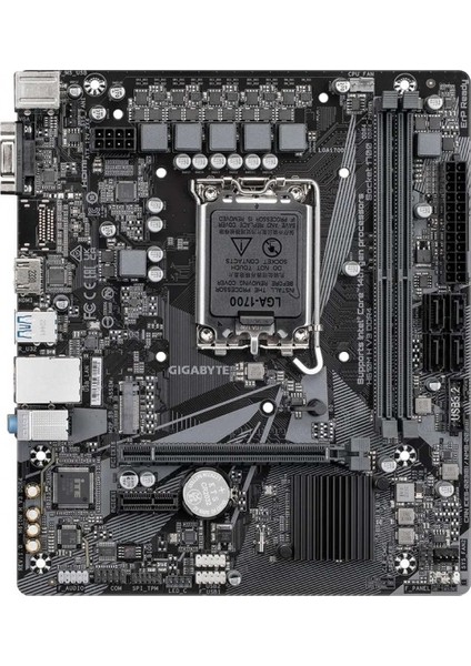 çınar ticaret gıgabyte ıntel h610m-h-v3 ddr4 3200mhz 1xvga 1xhdmı 1xm.2 usb 3.2 matx 1700p usb 3.2 gen1 (12-13-14. nesil)