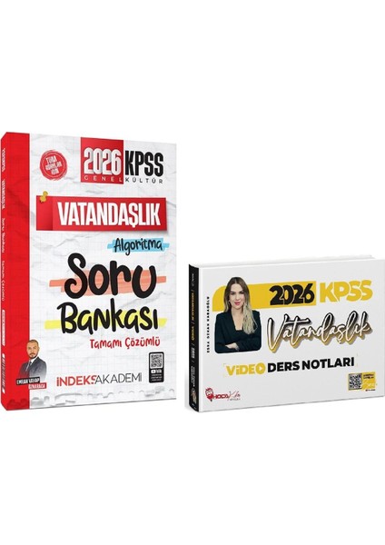 Hoca Kafası + Indeks 2026 Kpss Vatandaşlık Video Ders Notları + Soru Bankası 2 Li Set - Esra Özkan