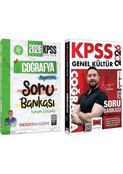 Yargı + Indeks 2026 Kpss Coğrafya Soru Bankası 2 Li Set - Engin Eraydın Yargı + Indeks Akademi Yayın