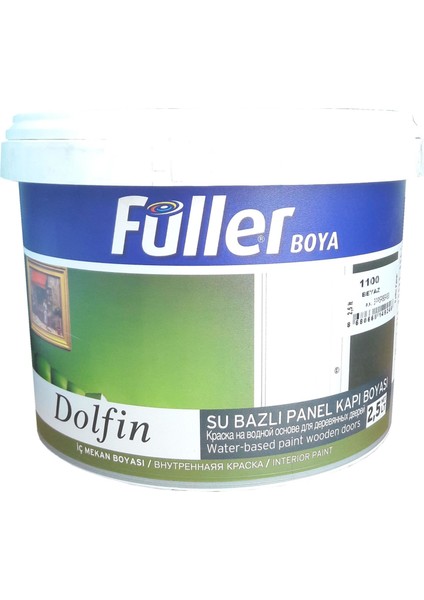 çınar ticaret füller dolfin panel kapı boyası beyaz 2,5 litre
