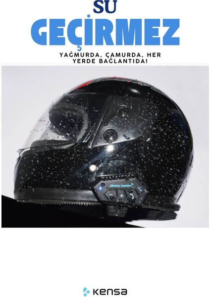 Motosiklet Bluetooth Intercom Su Geçirmez | Stereo Dinleme ve Konuşma Özellikli Kask Içi Kulaklık fiyatları