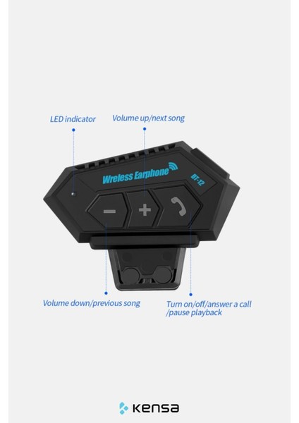 Motosiklet Bluetooth Intercom Su Geçirmez | Stereo Dinleme ve Konuşma Özellikli Kask Içi Kulaklık modelleri