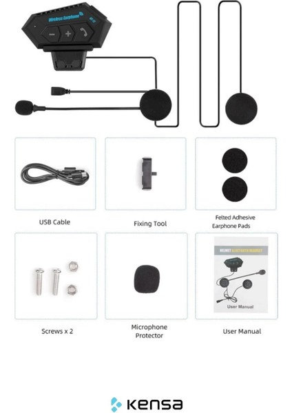 Motosiklet Bluetooth Intercom Su Geçirmez | Stereo Dinleme ve Konuşma Özellikli Kask Içi Kulaklık fırsatları