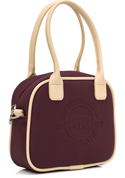 AZURA Bordo Askılı Suni Deri Çapraz Çanta - Kadın Çanta