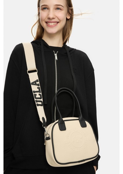 AZURA Bej Askılı Suni Deri Çapraz Çanta - Kadın Çanta