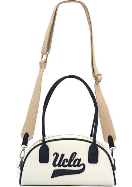 FLORENCE Beyaz Suni Deri Bowling Çanta - Kadın Çanta indirimleri