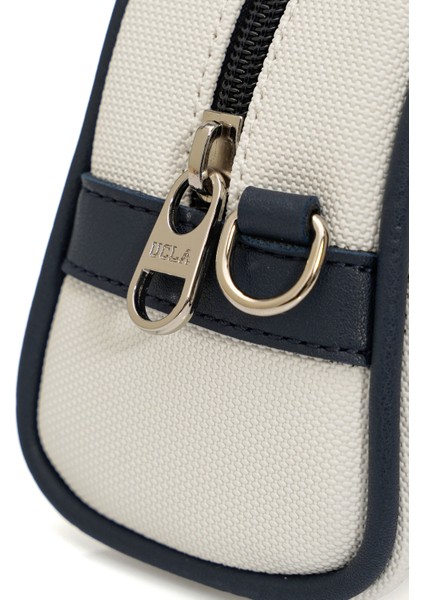 FLORENCE Beyaz Suni Deri Bowling Çanta - Kadın Çanta