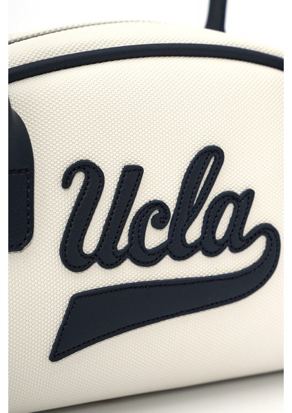 FLORENCE Beyaz Suni Deri Bowling Çanta - Kadın Çanta