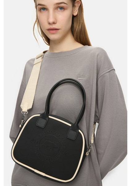 AZURA Siyah Askılı Suni Deri Çapraz Çanta - Kadın Çanta