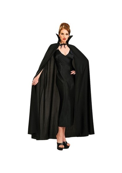 çınar ticaret siyah renk yakalı halloween pelerini 120 cm