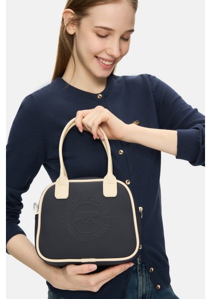 AZURA Lacivert Askılı Suni Deri Çapraz Çanta - Kadın Çanta